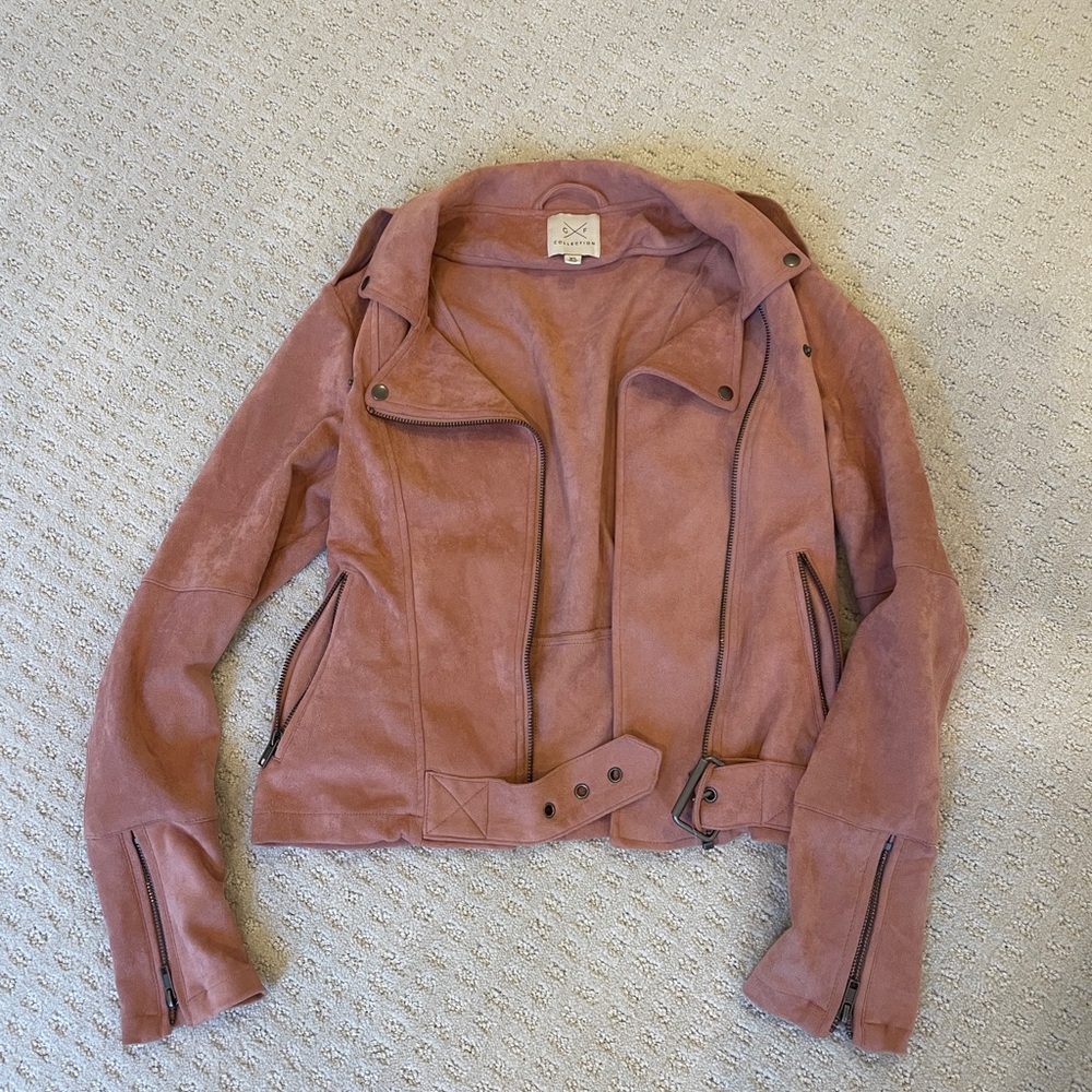 Boutique Suede Mauve Pink Jacket
